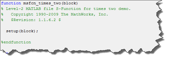 Times two s-function code