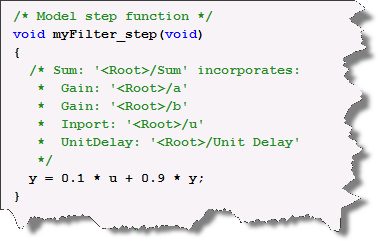 Generated Code for the Step Function