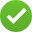 绿色圆圈复选标记符号。