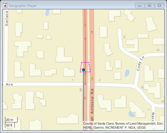 在这里使用高清实时地图数据来验证车道配置