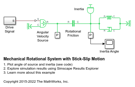 Mechanical Rotational System with Stick-Slip Motion