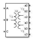 三相变压器电感矩阵型(三绕组)块