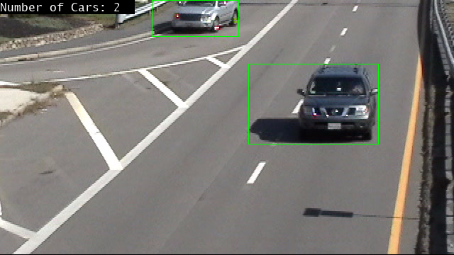Tracking Cars Using Foreground Detection