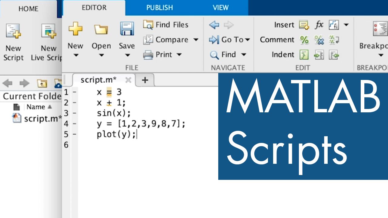 此视频将显示如何以及为什么在MATLAB中编写脚本文件。